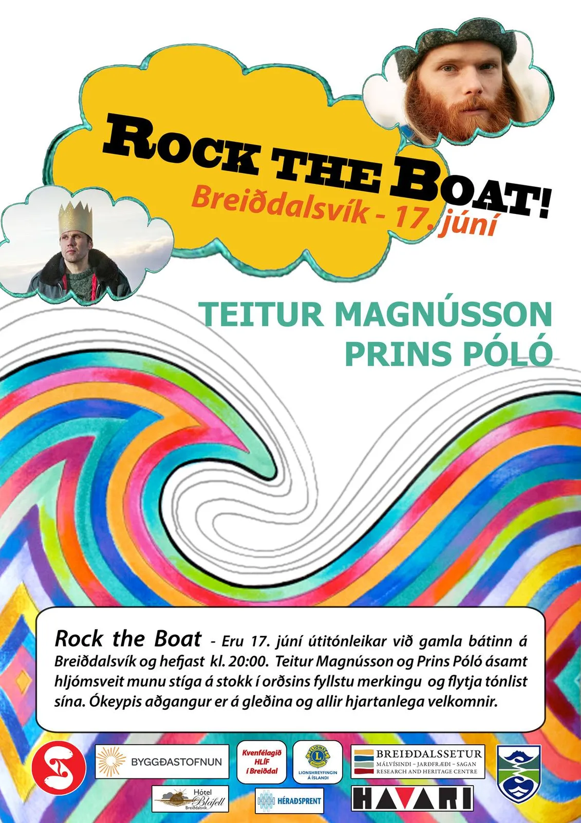 17JUNE ROCK the BOAT! Teitur Magnússon & Prins Póló